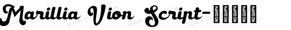 Marillia Vion Script字体转换
